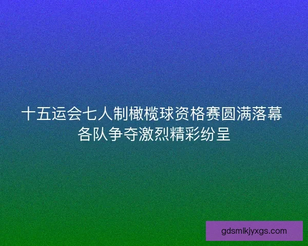 十五运会七人制橄榄球资格赛圆满落幕 各队争夺激烈精彩纷呈